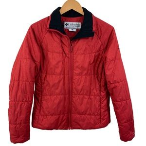 COLUMBIA PufferJacker Titanium Interchange Red Omni Shield Size M Red Jacket L8